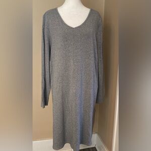 EUC PURE JILL XL Tall Stretchy Pocket Sleeved Tee Dress